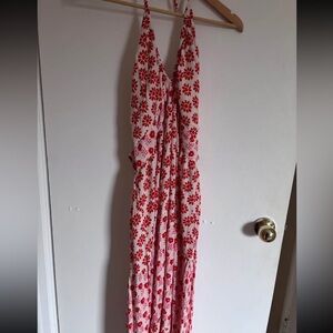 Orange Floral Dress Japona